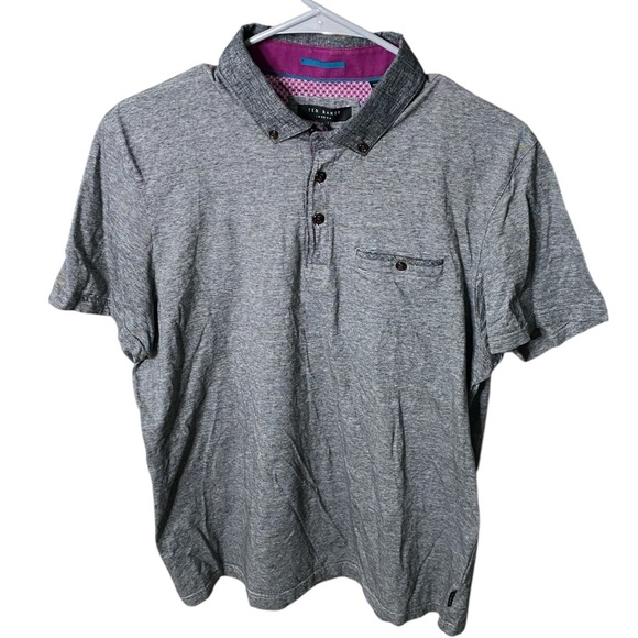 Ted Baker London Gray Polo Shirt - Picture 1 of 8